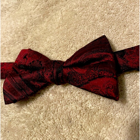 Bow Tie in Deep Red / Maroon - Picture 1 of 4